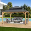 Sunjoy Zedernholz Gazebo / Pavillon 4x4 RIMO - 390cm x Produktbild-Vorschau 2