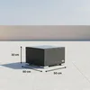 Beistelltisch Schwarz Polyrattan Outdoor 50x50x32 cm, als Produktbild-Vorschau 5