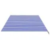 Vidaxl Ersatztuch per tenda da sole 6x3,5 m blau e weiß Anteprima dell’immagine prodotto 4