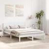 vidaXL Bettgestell Weiß 160 x 200 cm Massivholz Kiefer Produktbild-Vorschau 3
