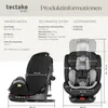 Product information and dimensions for a car seat. Náhled obrázku produktu