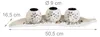 Relaxdays Teelichthalter Set, Blattschale, Deko Sand, Produktbild-Vorschau 4
