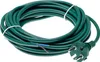 A coiled green power cable with a European-style plug on a white background. Produktbild-Vorschau