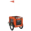 vidaXL Cani da Rimorchio per Biciclette Arancione e Nero Anteprima dell’immagine prodotto 8