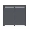 DEGAMO Mülltonnenbox 2er ULM 132x80x124cm mit Pfanzkasten,  Produktbild-Vorschau 8