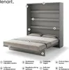 Schrankbett 180 x 200 Vertikal BC-13 Grau LENART BED Produktbild-Vorschau 3