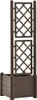 vidaXL Kvetináč s mriežkou 43x43x142 cm PP Mocha Náhľad obrázku produktu 6