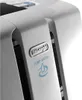 A close-up shot of the DeLonghi logo and 'PUMP SYSTEM' text on a dehumidifier. Anteprima dell’immagine prodotto