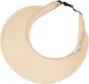 styleBREAKER Papierstroh Visor Cap einfarbig | Sonnenvisier Produktbild-Vorschau 5