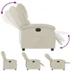 vidaXL Fauteuil relax Crème Similicuir Voir les images du produit 7