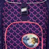 Close-up of a child's backpack with a mermaid design and a buckle. Náhled obrázku produktu