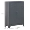 HOMCOM Armoire de bureau à 3 niveaux, meuble de rangement Voir les images du produit 5