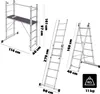 Trabattello a scala in alluminio KADAX 270 cm Anteprima dell’immagine prodotto 3