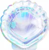 Meerjungfrauenteller - Muschel, opaleszierend, 18,5 cm (1 Produktbild-Vorschau 4