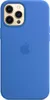 A blue iPhone case is shown from the back. Voir les images du produit