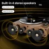 Retro-Walnuss Bluetooth-Plattenspieler Turntables mit 4 Produktbild-Vorschau 9