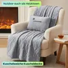 Heizdecke 135x180 cm aus Polarfleece mit Druckknöpfen, Produktbild-Vorschau 4