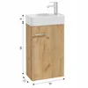Stamar | Armoire de salle de bain - avec lavabo - 40 x 22 Voir les images du produit 4