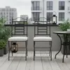 ORIGINALE Sedia da giardino orientale in metallo nero La Anteprima dell’immagine prodotto 6