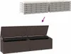 vidaXL Garten-Auflagenbox Braun 220x50x58 cm Poly Rattan Produktbild-Vorschau 6