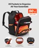 SucceBuy Werkzeugrucksack mit 49 Taschen, Organizer für Produktbild-Vorschau 2