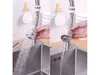 A split image showing a faucet extender being used in a kitchen sink. The left side shows the extender spraying water in a wide, aerated stream, while the right side shows it spraying in a more concentrated stream. Náhľad obrázku produktu