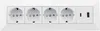 bloc de 4 prises USB-A+C, blanc 250V~/16A montage en Voir les images du produit 2