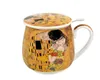 DUO ART GALLERY Kubek beczułka 430 ml THE KISS z sitkiem do Podgląd zdjęcia produktu 6