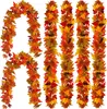 Party Joy 6 Stück Herbst-Ahornblätter-Girlande, 1,7 m, Produktbild-Vorschau 1