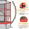 Trampoline de jardin COSTWAY Ø165cm avec filet de sécurité, Voir les images du produit 3