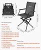 Silla plegable para camping y pesca, con reposabrazos, Vista previa de la imagen del producto 7