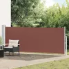 vidaXL Výsuvná boční markýza 140×500 cm hnědá Náhled obrázku produktu 2