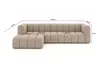Kaiser Möbel Ecksofa L-Form GRAND 318 cm, stoff Salvador, Produktbild-Vorschau 6