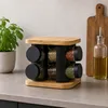 Relaxdays Gewürzkarussell, 8 Gläser, 360° drehbarer Produktbild-Vorschau 2