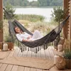 Luverno® Hängematte XXL - 200x150 cm, bis 200kg - Boho Produktbild-Vorschau 3