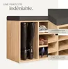 Meuble à chaussures Banc de rangement avec coussin d'assise Voir les images du produit 4