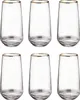 BUTLERS Longdrinkglas TOUCH OF GOLD 6er-Set Produktbild-Vorschau 1