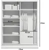 Kleiderschrank mit Spiegel GABRIEL, Breite 175 cm, Höhe 215 Produktbild-Vorschau 2