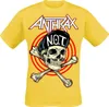 Anthrax T-Shirt Herren Not Man gelb Band-Merch, Bands 100% Produktbild-Vorschau 1