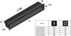Griglia di ventilazione LUFT 12x40 nero Anteprima dell’immagine prodotto 2
