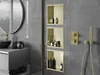 Mexen X-Wall-R półka wnękowa z kołnierzem 30 x 30 cm, złota Podgląd zdjęcia produktu 4