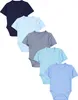 TupTam Baby Jungen Kurzarm Wickelbody Baumwolle Body 5er Produktbild-Vorschau 1