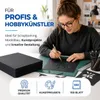 100x Blatt Tonpapier Schwarz DIN A4 220 g/m² – Produktbild-Vorschau 2