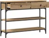 A console table with two drawers and two shelves, presented against a white background. Náhľad obrázku produktu