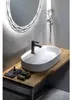 INFINITY OVAL Aufsatzwaschbecken, 60x40cm, weiss matt Produktbild-Vorschau 3