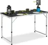 Relaxdays Campingtisch klappbar, Aluminium, MDF, Klapptisch Produktbild-Vorschau 1