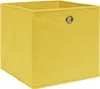 vidaXL Úložné boxy 10 ks. Žluté 32x32x32 cm Látkové Náhled obrázku produktu 1
