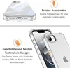A clear phone case is shown from different angles, highlighting its features. Náhľad obrázku produktu