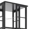 Knihovny 4patrová 360° otočná knihovna 40*40*134cm stojící Náhled obrázku produktu 7