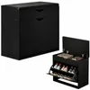 Armoire À Chaussures Avec Siège – Noire, Loft, 60 Cm Voir les images du produit 1